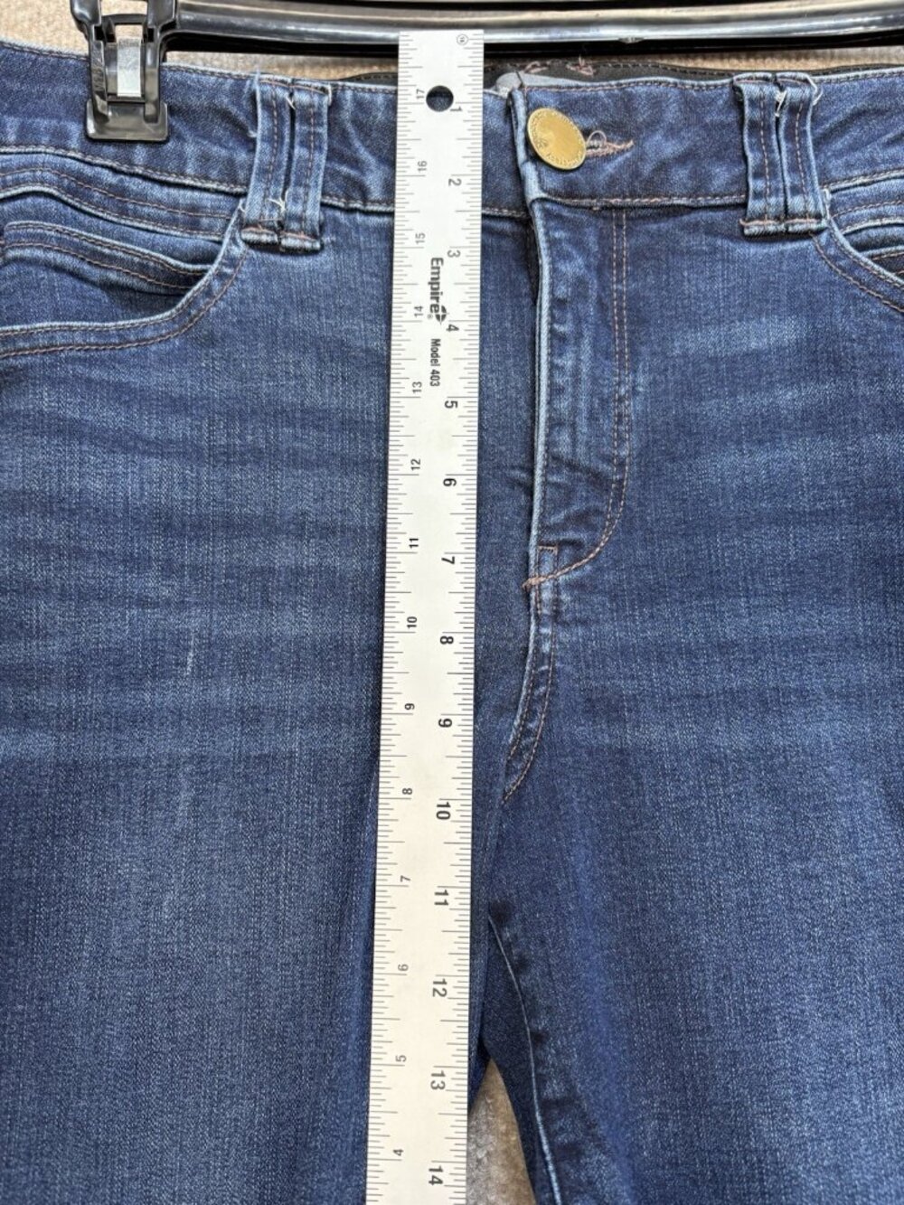 Democracy “Ab” Technology Women’s Jeans Blue Size 10 51% Cotton Gently Used - Picture 5 of 12